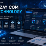 Gonzay Com AI Technology dashboard showing artificial intelligence, automation, data analytics, and business insights